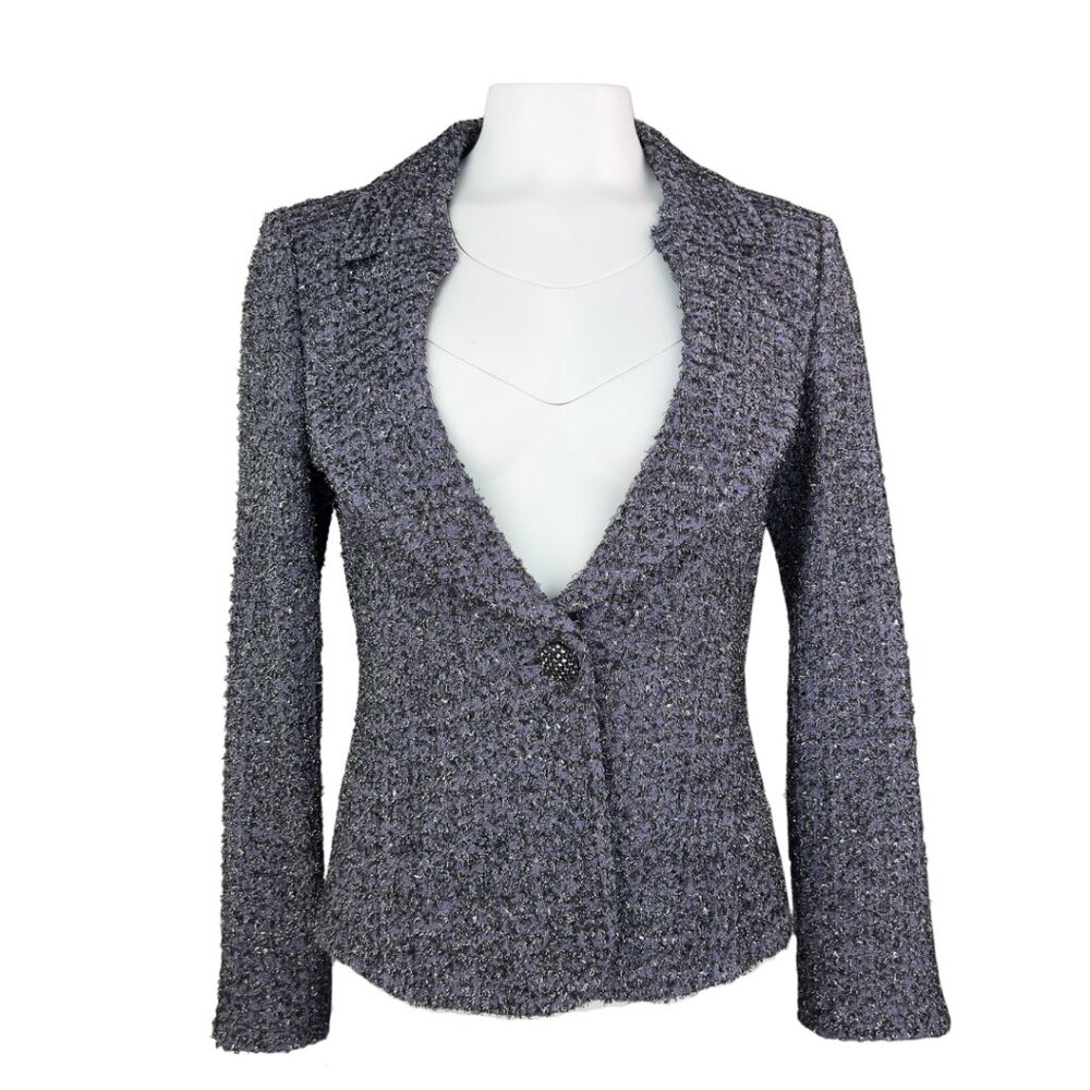 St John Couture Blazer With Rounded Lapel